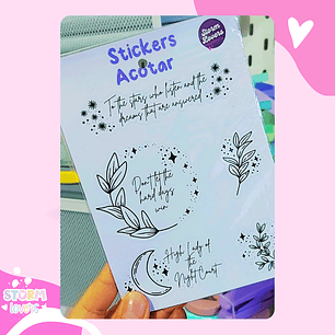 Láminas de Stickers-Acotar 