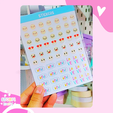 Láminas de Stickers – Emociones