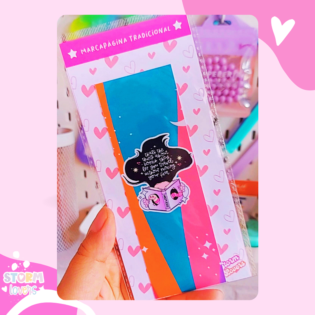 Marcapáginas Tradicional | girl reading  1