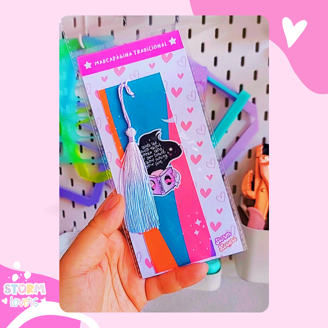 Marcapáginas Tradicional | girl reading  2