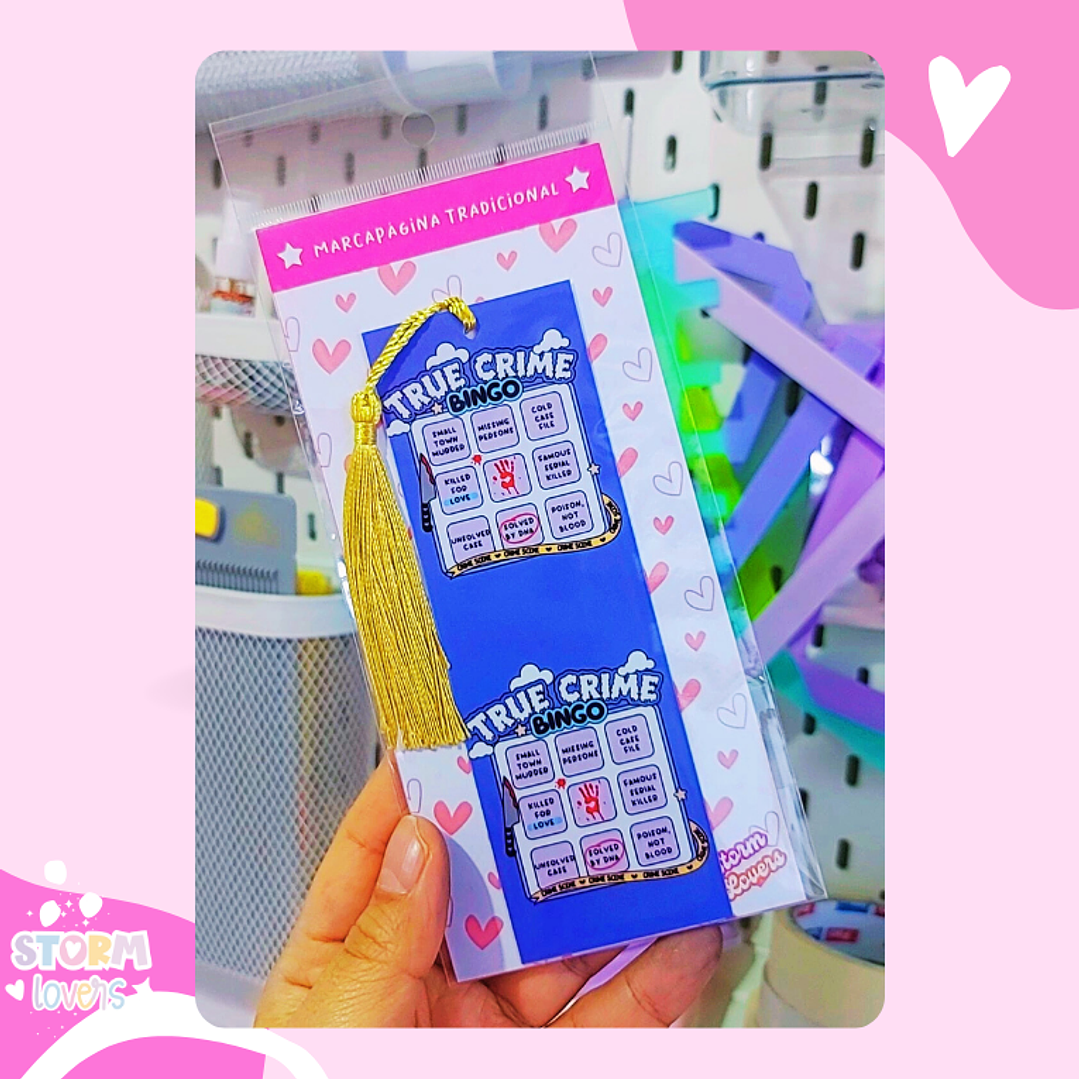 Marcapáginas Tradicional | Bingo True Crime 1