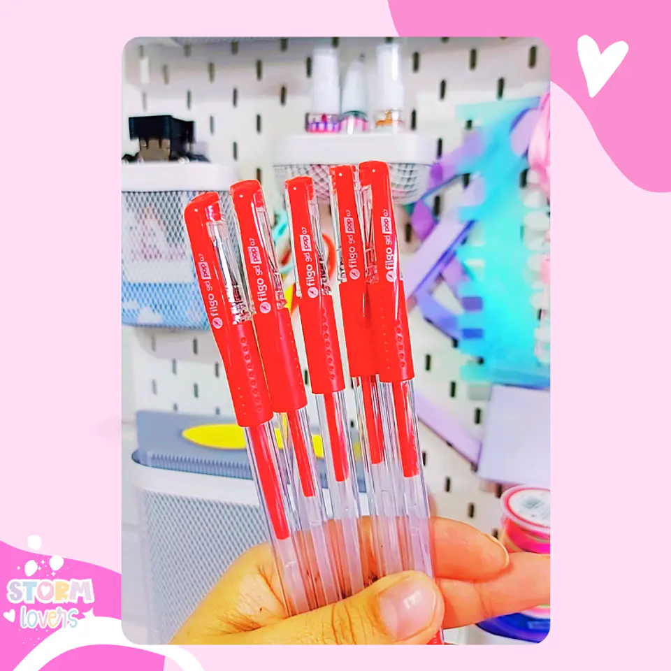 Lapiz Gel Pop Filgo Roller Rojo 1