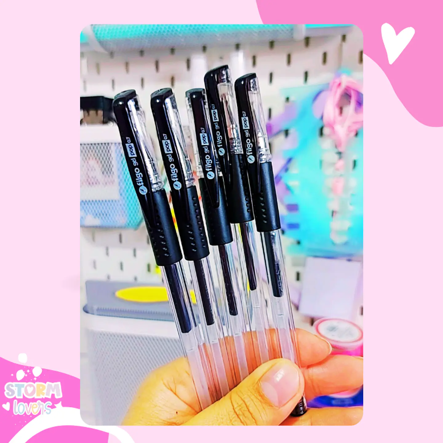 Lapiz Gel Pop Filgo Roller Negro 1