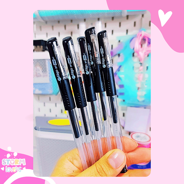 Lapiz Gel Pop Filgo Roller Negro 1