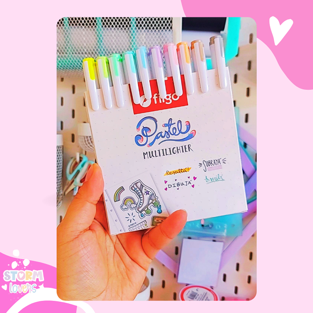 Resaltadores Multilighter de Filgo Pasteles 1