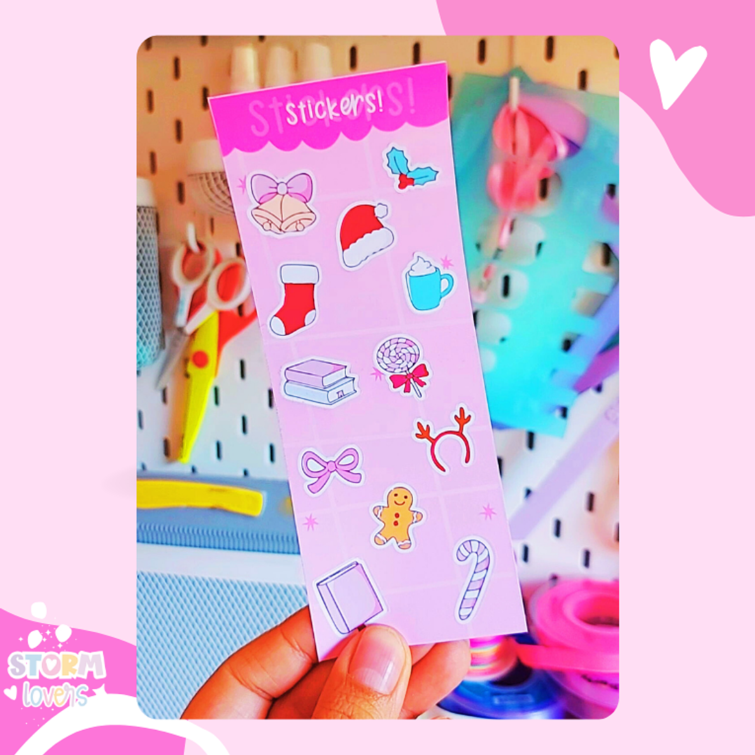 Laminas Stickers 15x6 Especial Navidad 3