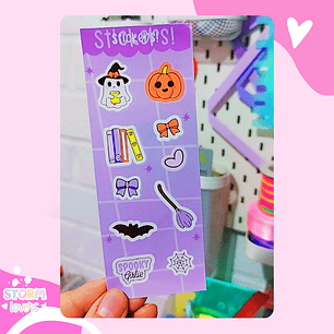 Laminas Stickers 15x6 Halloween