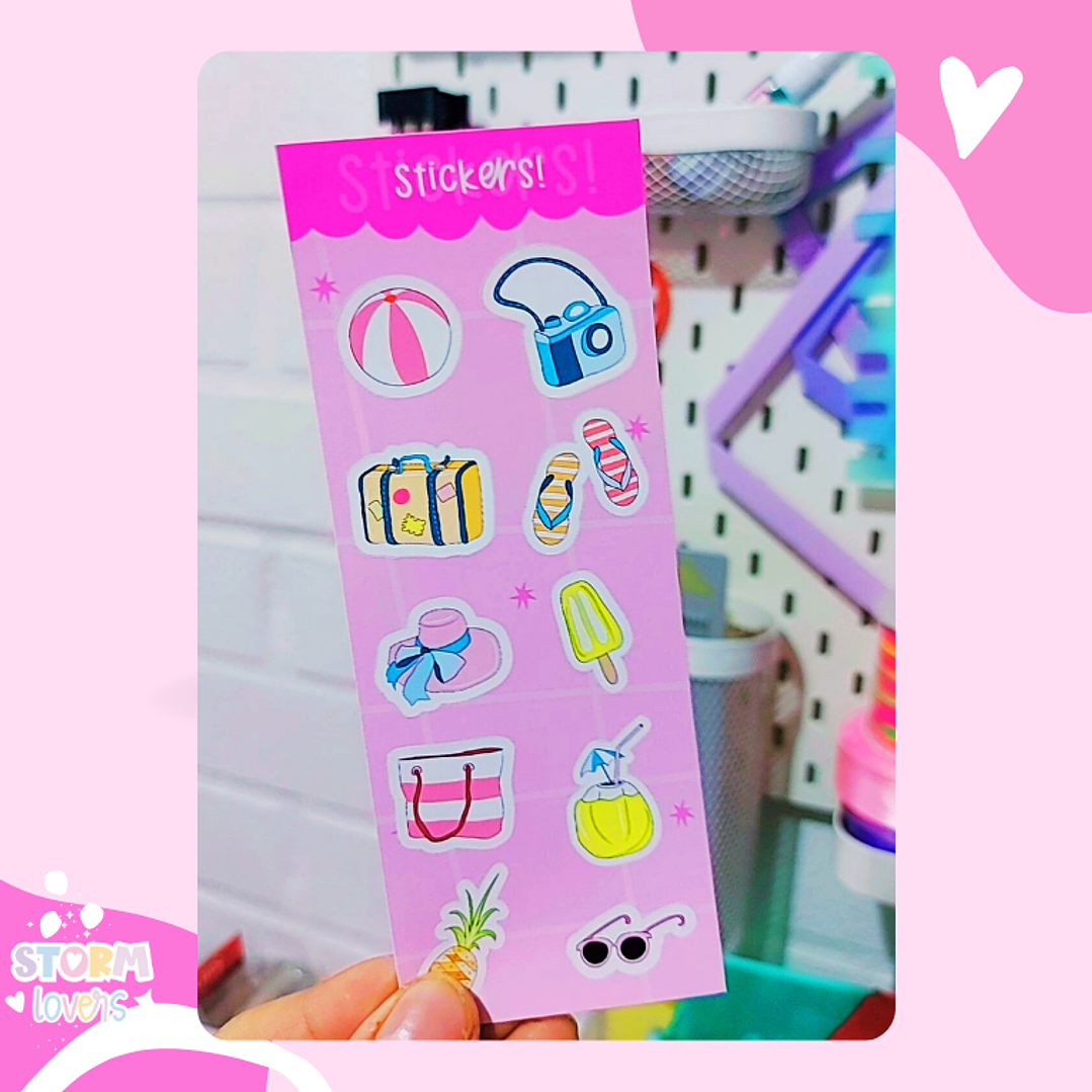 Laminas Stickers 15x6 Verano 1