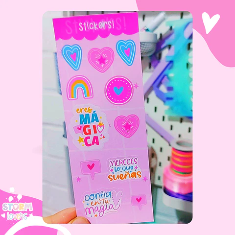 Laminas Stickers 15x6 Magia