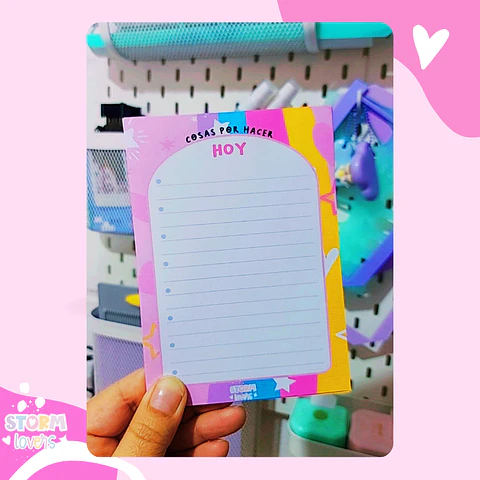 Taco de Notas (A6) Cozy Cosas que hacer Arcoiris