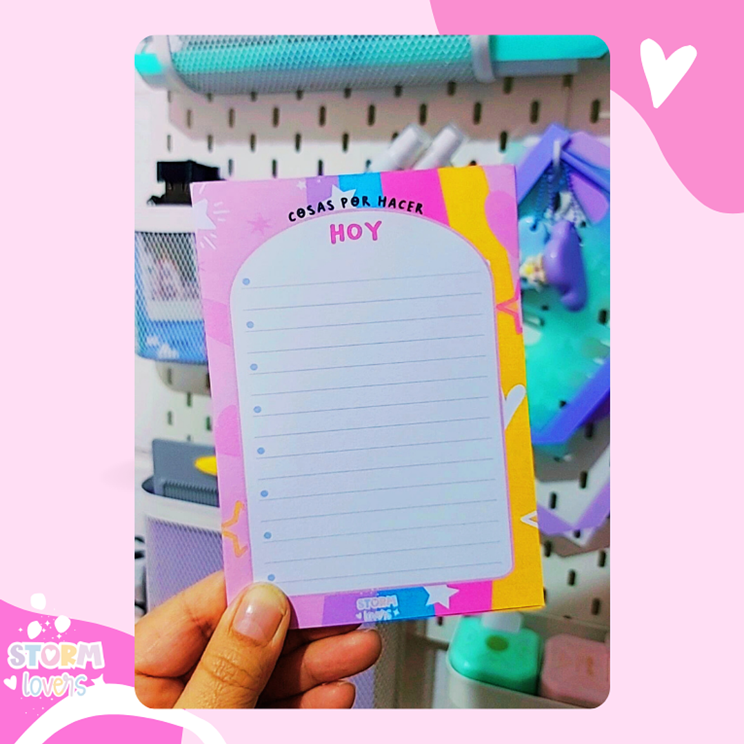 Taco de Notas (A6) Cozy Cosas que hacer Arcoiris 1