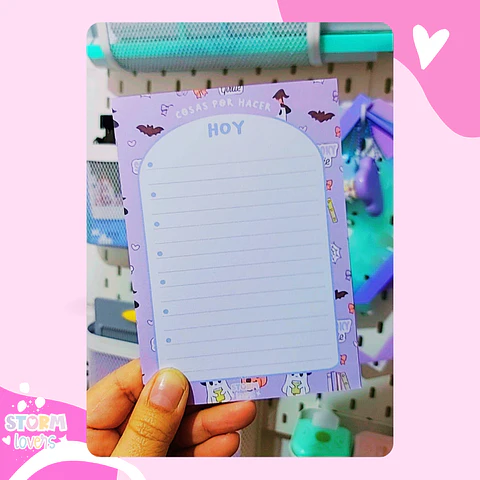 Taco de Notas (A6) Cosas que hacer Halloween