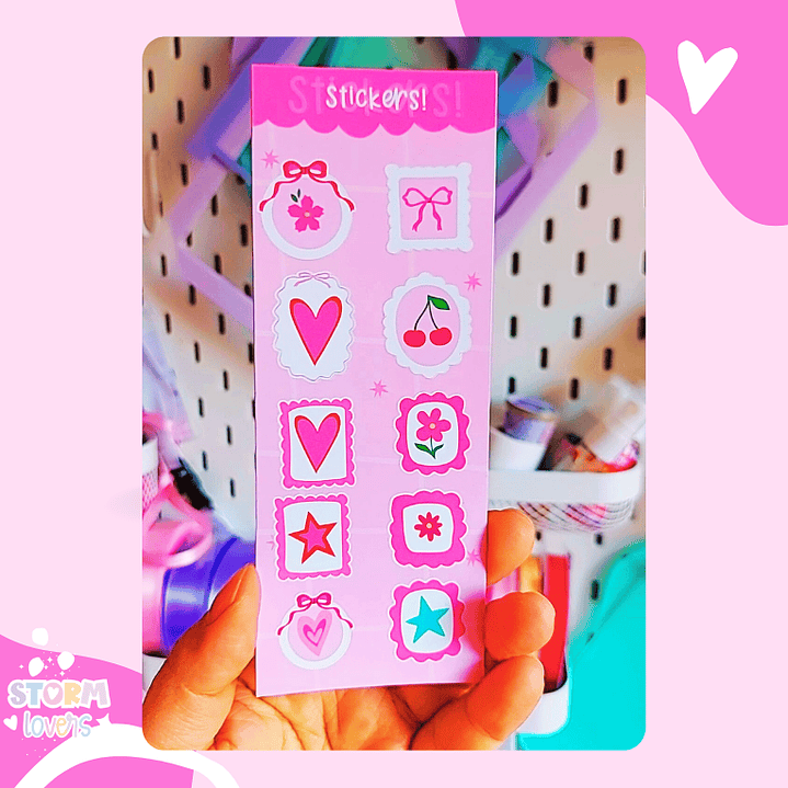 Laminas Stickers 15x6 Coquette 1