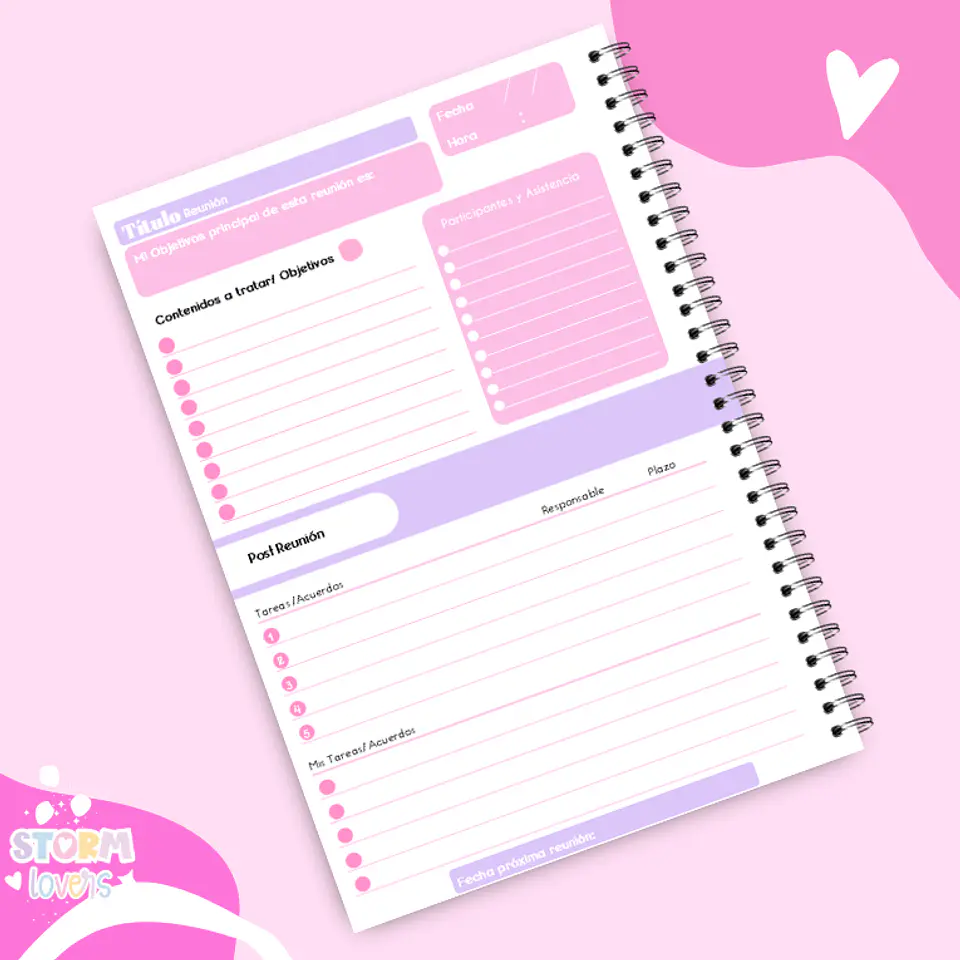 Cuaderno Reuniones Girls 4