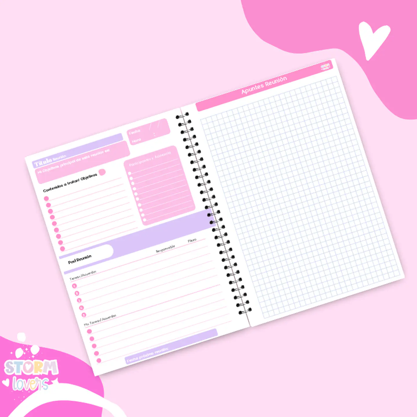 Cuaderno Reuniones Girls 5
