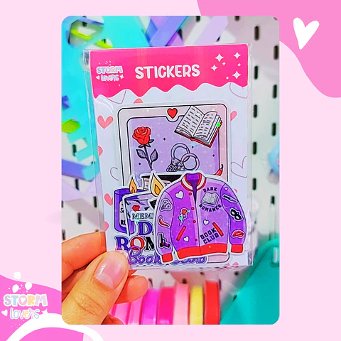 Set Stickers Book Dark Romance