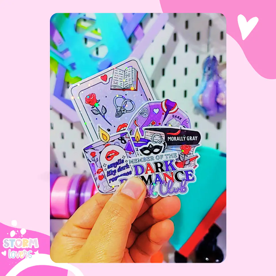 Set Stickers Book Dark Romance 2