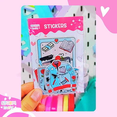 Set Stickers Book Mafia