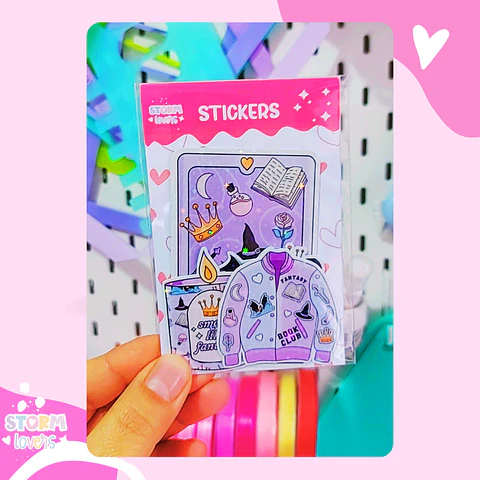 Set Stickers Book Fantasy