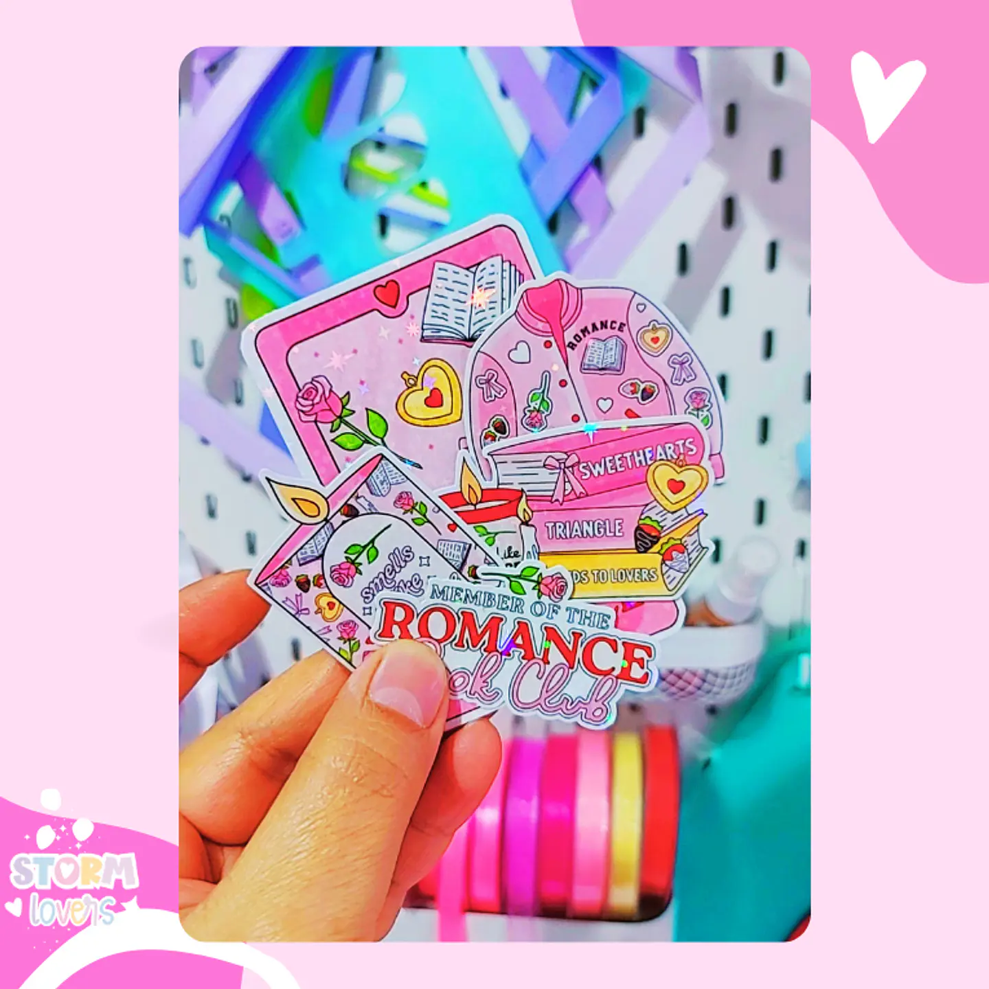 Set Stickers Book Romance 2