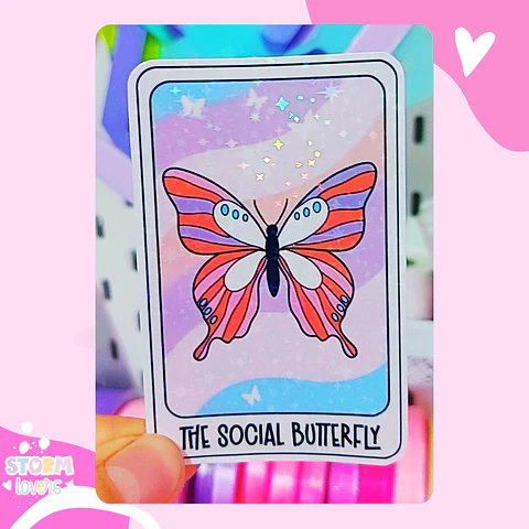 Stickers Tarot Book Butterfly