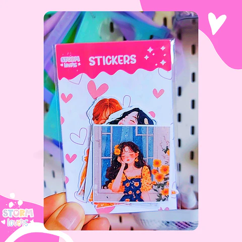 Set Stickers Journal Girls Golden