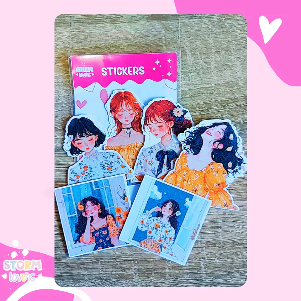 Set Stickers Journal Girls Golden 2