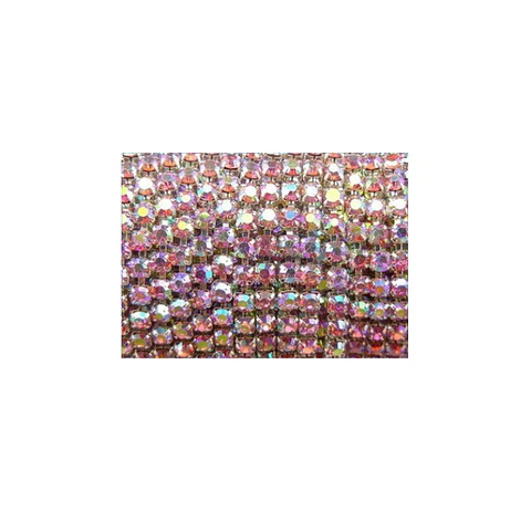 Cadena Plateada Pink tornasol