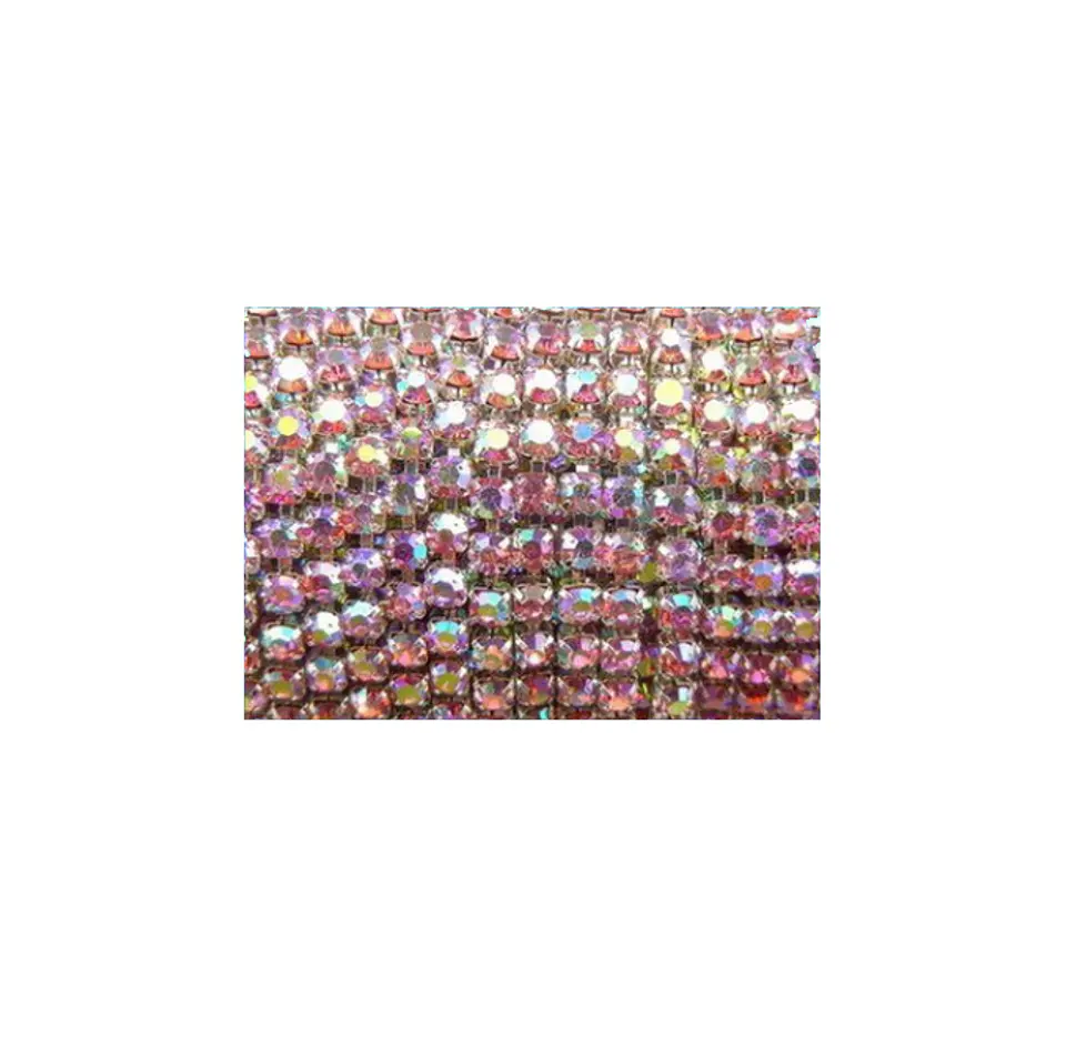 Cadena Plateada Pink tornasol 1