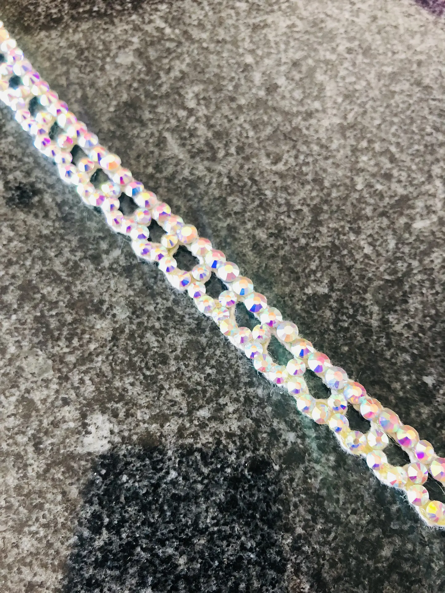 Cinta de Macramé con Cristales  1