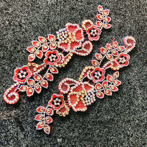 Macrame con cristales tornasol