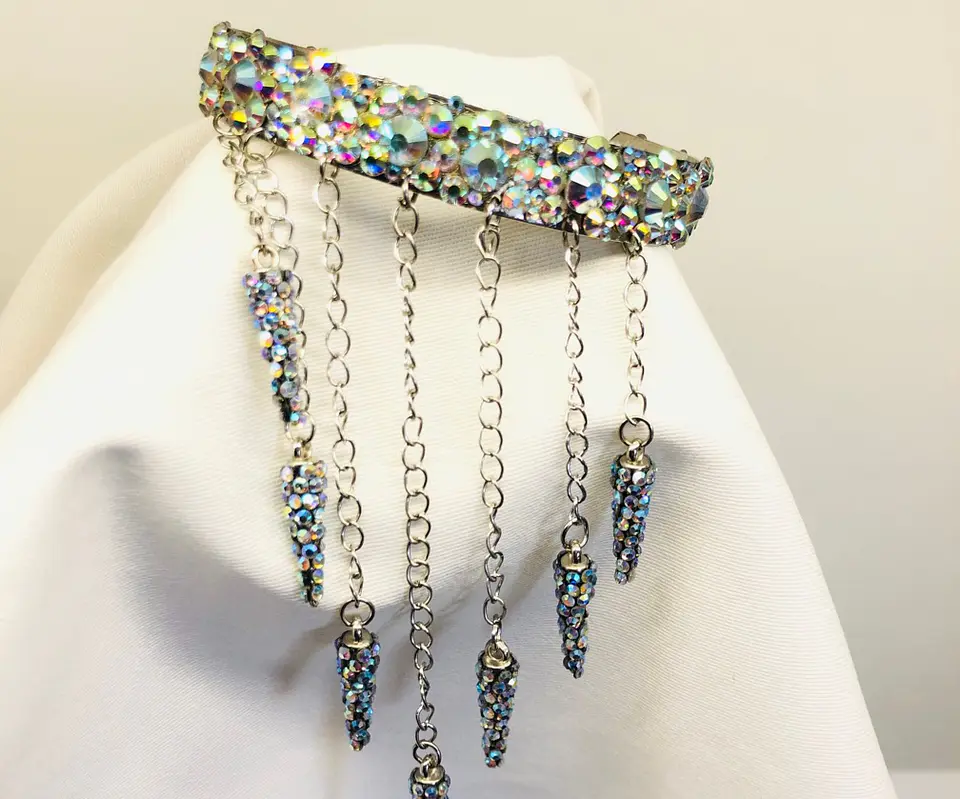 Brazalete con cristales tornasol 1