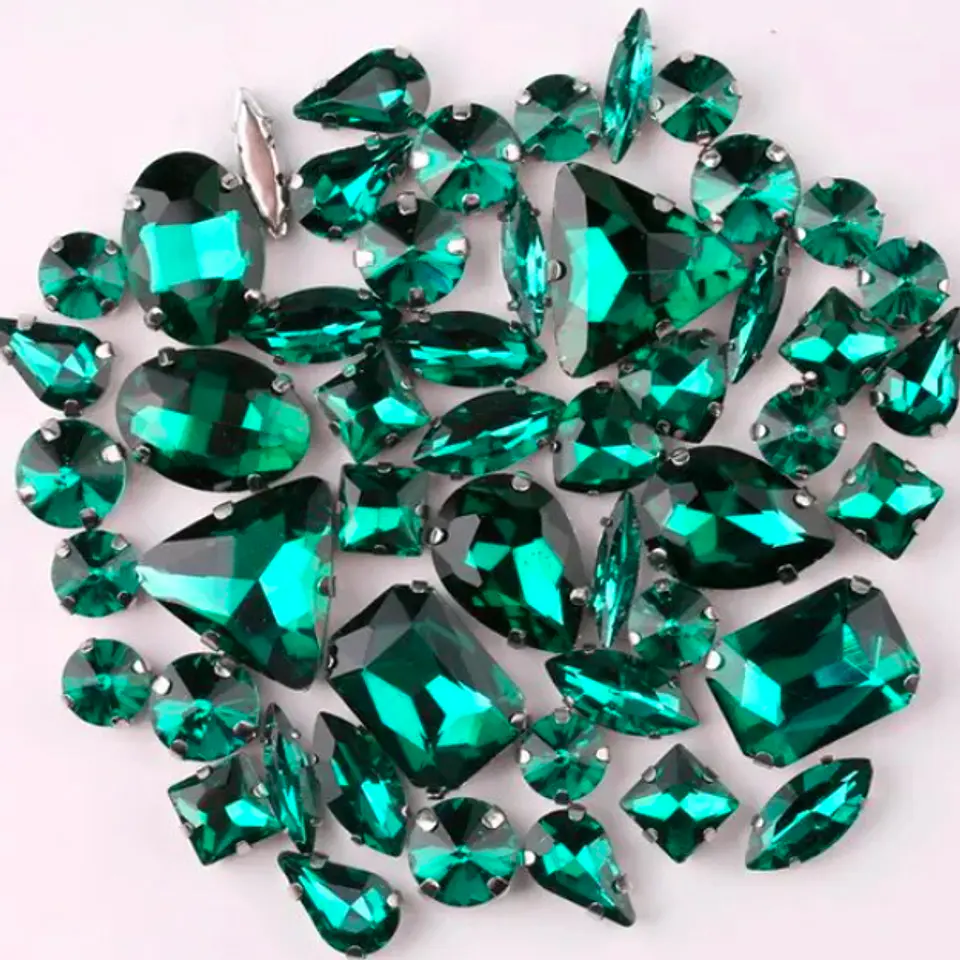 MIX Cristales engarzados  12