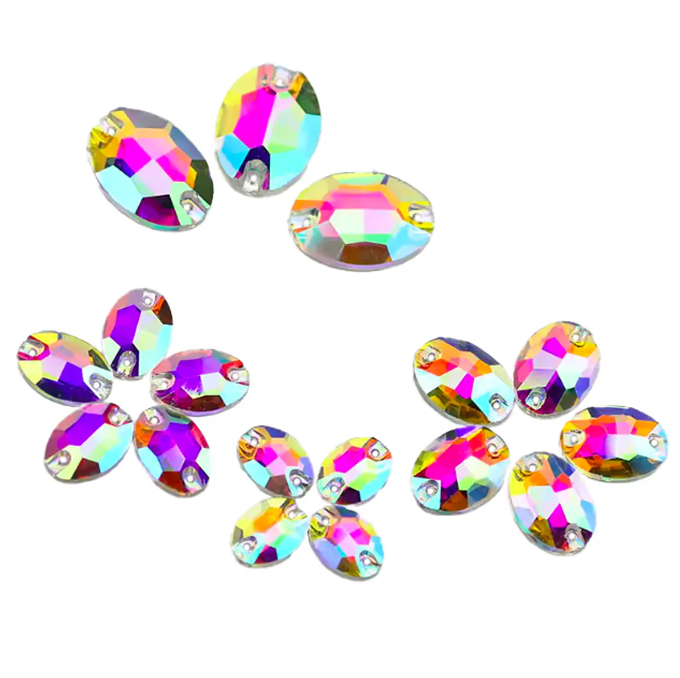 Oval Tornasol Acrilico 1