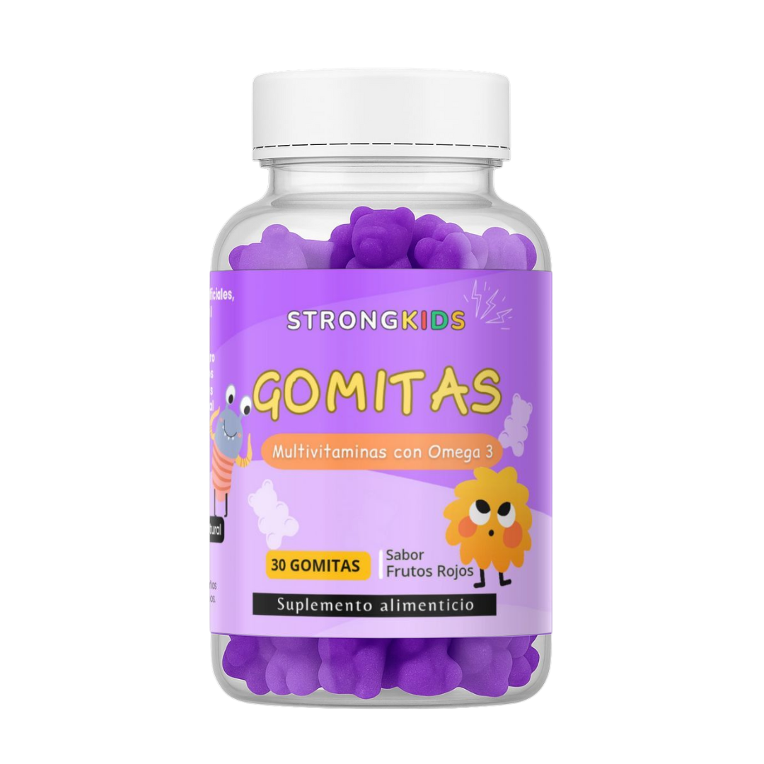 Gomitas Multivitamínicas Niños Con Omega3 Strongkids 1