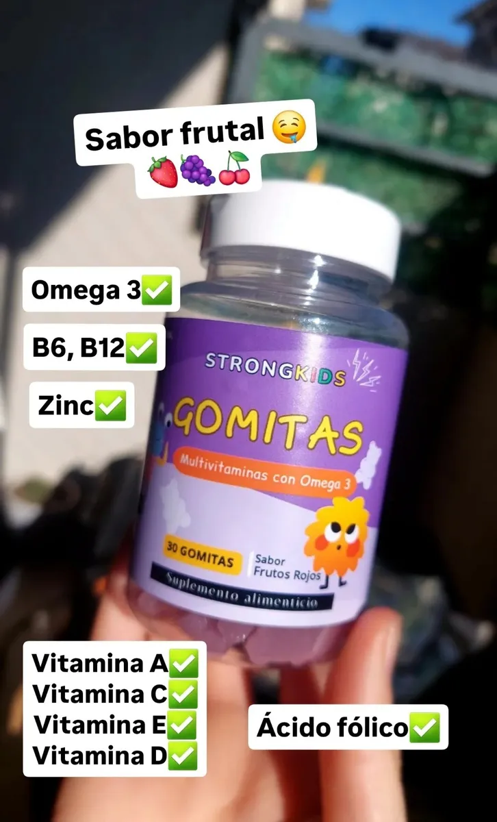 Gomitas Multivitamínicas Niños Con Omega3 Strongkids 6
