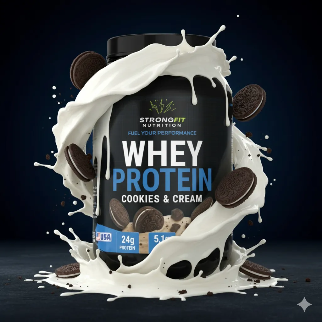 Whey Protein Cookies & Cream 1kg Strongfit Nutrition 3