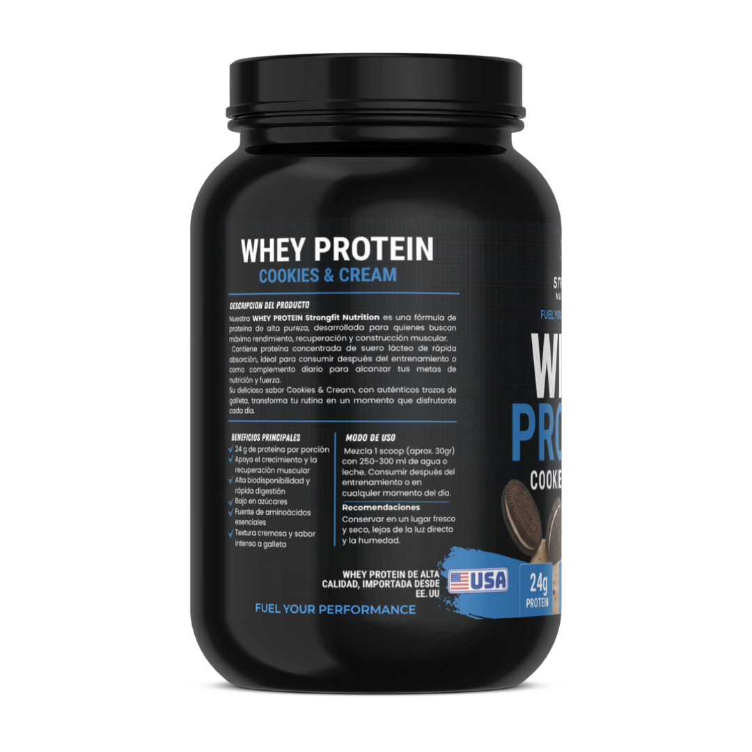 Whey Protein Cookies & Cream 1kg Strongfit Nutrition 2
