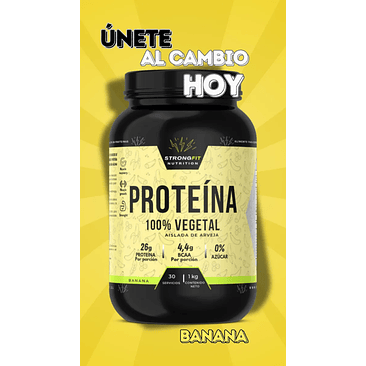 Proteína Vegetal 1kg Sabor Banana 3