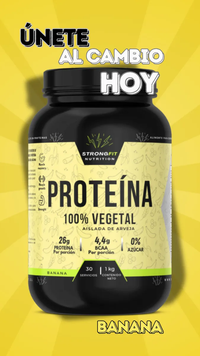 Proteína Vegetal 1kg Sabor Banana 4