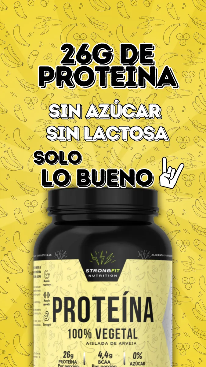 Proteína Vegetal 1kg Sabor Banana 3