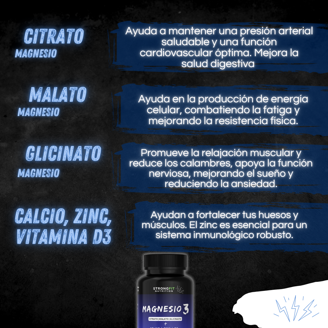 Pack Magnesio Con Calcio, Zinc Y D3 - 120 Cápsulas 3