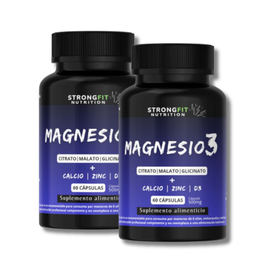 Pack Magnesio Con Calcio, Zinc Y D3 - 120 Cápsulas 1