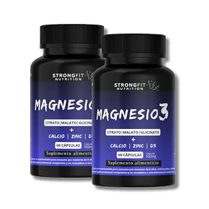 Pack Magnesio Con Calcio, Zinc Y D3 - 120 Cápsulas