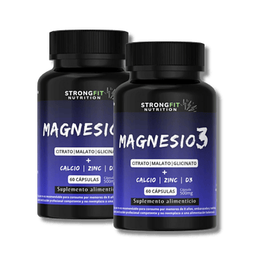 Pack Magnesio Con Calcio, Zinc Y D3 - 120 Cápsulas 1