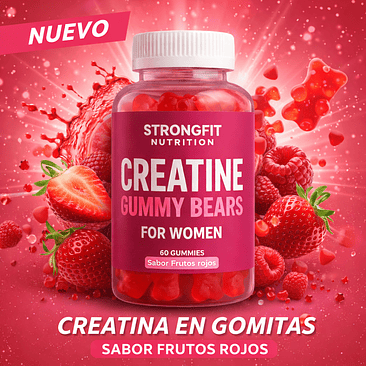 Creatine Women en Gomitas sabor Frutos rojos 2