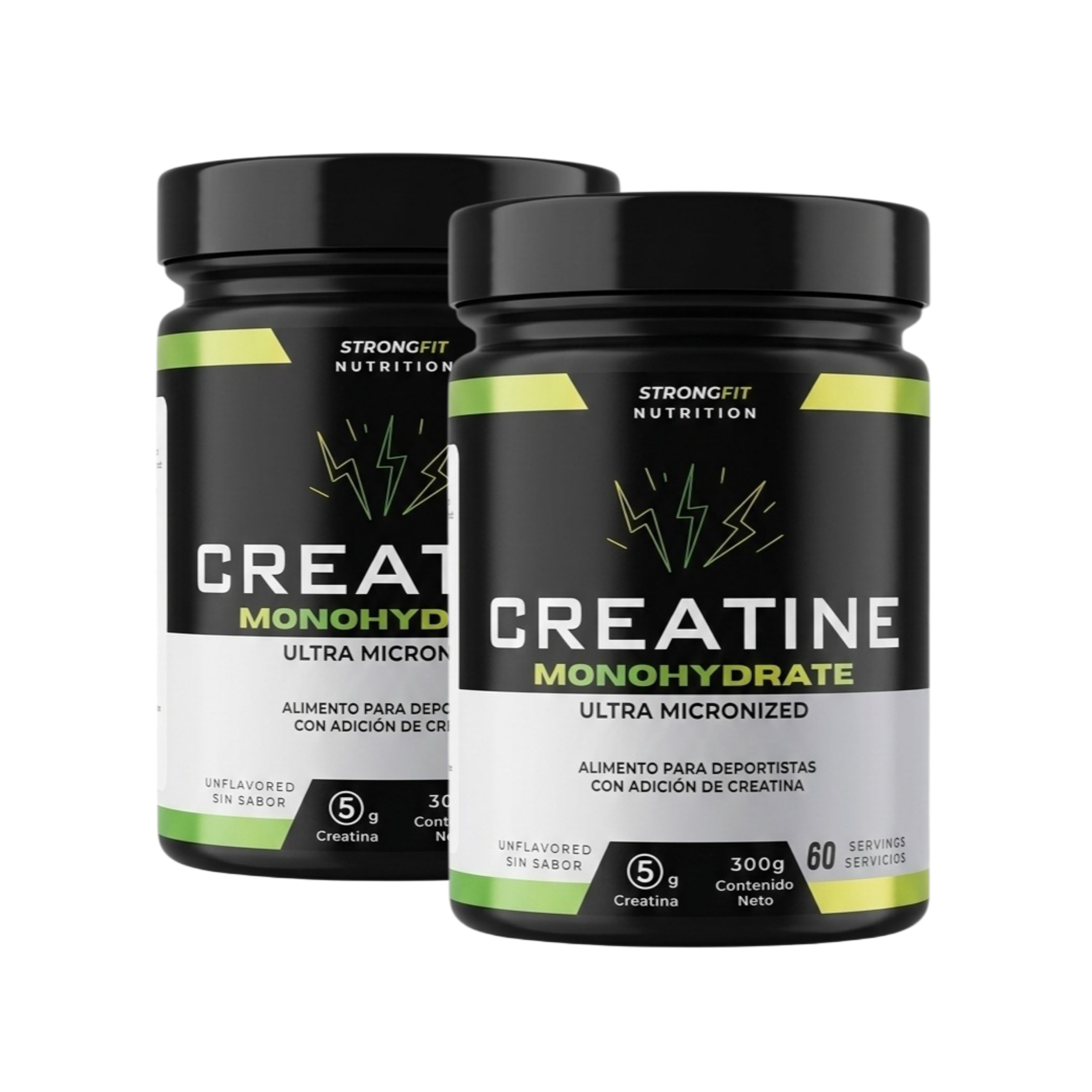 Pack 2x Creatina Monohidratada Ultra Micronizada 300g 1