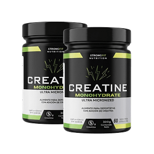 Pack 2x Creatina Monohidratada Ultra Micronizada 300g