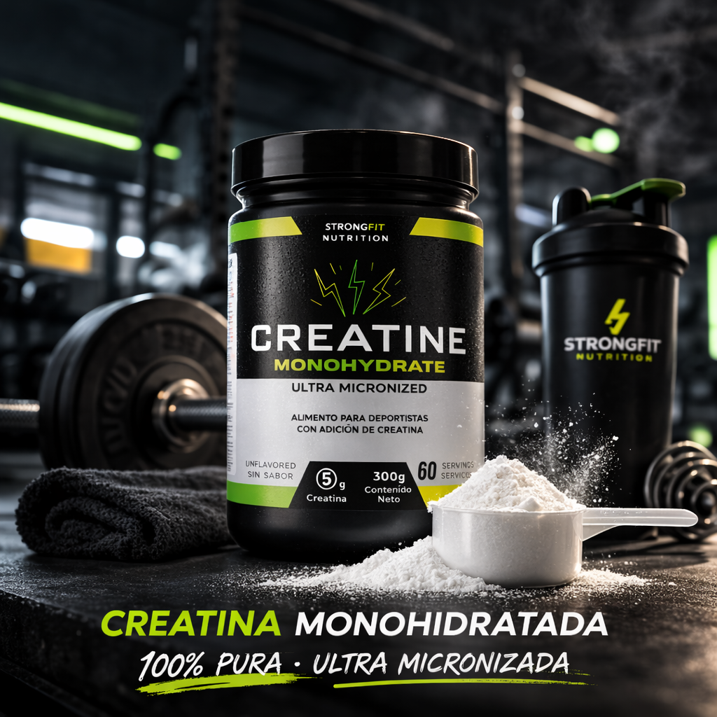Pack Proteína Vegetal + Creatina Monohidratada 300g Strongfit 4