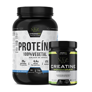 Pack Proteína Vegetal + Creatina Monohidratada 300gr